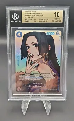 2023 One Piece Boa Hancock SP Alt Art Kingdoms Of Intrigue OP04-078 BGS 10 Pris - Image 1