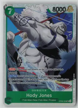 Hody Jones (035) OP06-035 One Piece Wings of the Captain Super Rare Near Mint - Image 1