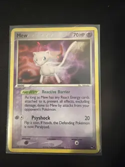 Pokemon TCG Mew Pop Series 4 Holo Card 4/17; light scratching and whiting - Image 1