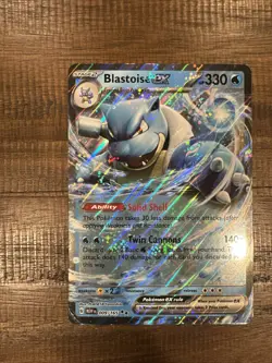 Pokemon Blastoise ex 009/165 Scarlet & Violet 151 - JUMBO CARD Blooming Waters - Image 1