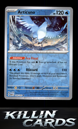 Reverse Holofoil Articuno 144/165 Rare SV: Scarlet & Violet 151 Pokemon Card NM - Image 1