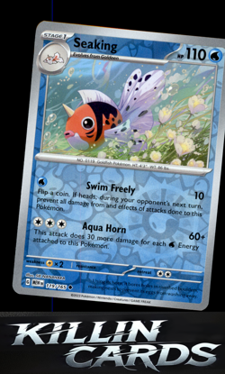 Reverse Holofoil Seaking 119/165 Pokemon Uncommon SV: Scarlet & Violet 151 Card - Image 1