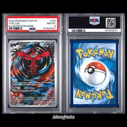 Yveltal 205/182 - 2023 Paradox Rift Illustration Rare Holo Pokemon Card - PSA 8 - Image 3