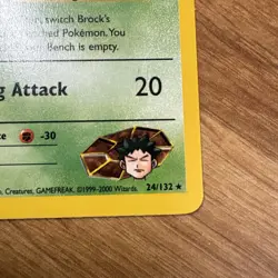 Pokemon Card - Brock's Zubat Gym Heroes 24/132 Rare NM - Image 4