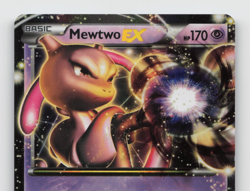 Pokemon Mewtwo-EX TCG Black White Holo Card BW45 Promo LP - Image 3