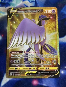 Pokemon TCG Galarian Articuno V Brilliant Stars 181/172 Holo. Pack Fresh NM! - Image 1