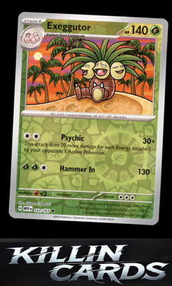 Reverse Holofoil Exeggutor 103/165 Pokemon Uncommon SV: Scarlet & Violet 151 Car - Image 1