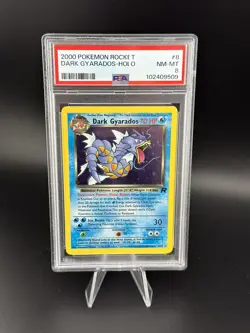 PSA 8 - Pokemon DARK GYARADOS 8/82 - TEAM ROCKET - Holo NEAR MINT - Image 1