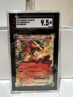 2014 Pokemon XY Flashfire #12 Charizard EX Holo SGC 9.5 - Image 1