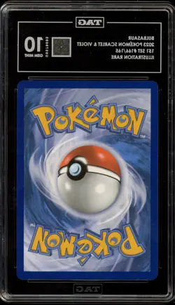 Pokemon Bulbasaur 151 MEW EN Illustration Rare #166 TAG 10 Gem Mint - Image 2