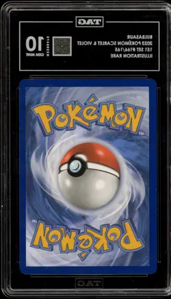 Pokemon Bulbasaur 151 MEW EN Illustration Rare #166 TAG 10 Gem Mint - Image 2