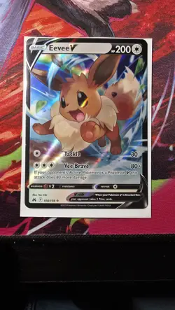 Pokemon Eevee TCG V-108/159-CROWN Zenith Ultra Rare Holo Card M/Nm Condition - Image 1