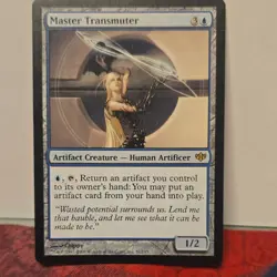 Magic: The Gathering Master Transmuter Rare Artifact Creature Blue Conflux - Image 1
