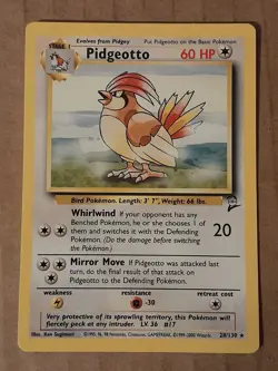 Pokemon Pidgeotto 28/130 Base Set 2 Rare LP See Pictures - Image 1