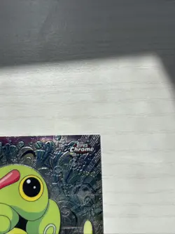 Topps Chrome Caterpie #10 Holo Foil Rare Pokemon TV 2000 - Image 3