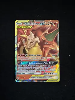 Pokemon TCG Charizard & Braixen GX Tag Team Ultra Rare card - Image 1