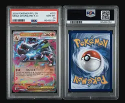 2025 POKEMON PFL EN-PHANTASMAL FLAMES #013 MEGA CHARIZARD X EX PSA 10 - Image 2