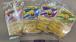 Pokemon TCG Pikachu Batik Set of 4 Indonesia Promo SEALED - Image 2