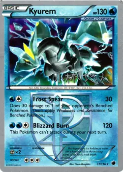 Pokemon TCG World Championship Decks 31/116 Kyurem MP - Image 1