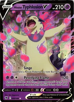 Pokemon TCG Hisuian Typhlosion V Sword & Shield Astral Radiance 053/189 NM - Image 1