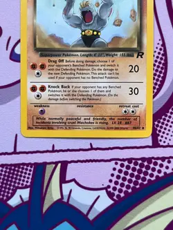 Pokemon TCG - Dark Machoke 40/82 - Team Rocket - Uncommon - Near Mint NM - Image 3