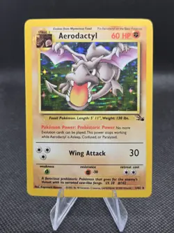 Aerodactyl (Holo) 1/62 Pokemon Fossil - LP - Image 1