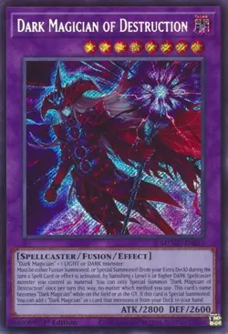 Yugioh Maze of Muertos: Dark Magician of Destruction MZMU-EN011 Secret Rare NM - Image 1