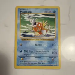 Pokemon TCG Magikarp Base Set 35/102 30 HP Common Regular English Card - Image 1