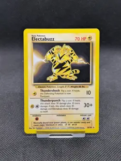 Electabuzz 20/102 Rare Base Set Pokemon Card WOTC LP-NM - Image 1