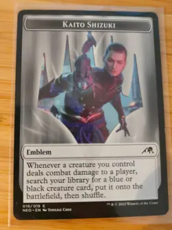 MTG Kaito Shizuki Emblem 018 Kamigawa: Neon Dynasty M/NM Free UK P&P - Image 1