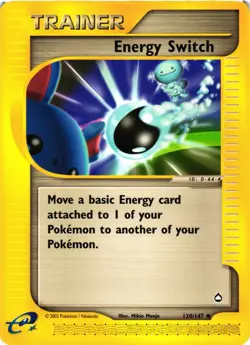 Pokemon TCG Energy Switch 120/147 Aquapolis Uncommon VLP - Image 1