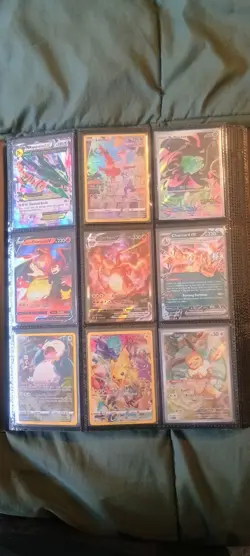 Pokemon Card Collection Binder Lot, Pikachu, Charizard, Rayquaza Ex, Vintage - Image 1