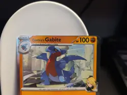 Pokemon Destined Rivals Cynthia's Gabite Cosmos Holo Micut Error - Print Dot - Image 2