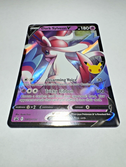 Pokemon TCG Celebrations Dark Sylveon V Black Star Promo SWSH134 Near Mint NM - Image 1