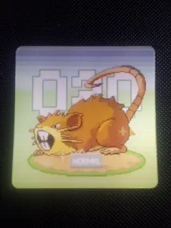 Pokemon Raticate Shiny Gameboy Lenticular Card #020 Chinese Release US Seller - Image 1