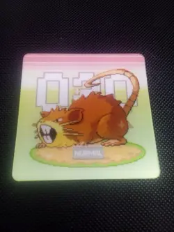 Pokemon Raticate Shiny Gameboy Lenticular Card #020 Chinese Release US Seller - Image 2