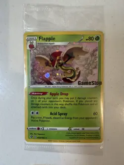 2020 Pokemon GameStop Exclusive Promo #022/192 Flapple Holo Sealed - Image 1