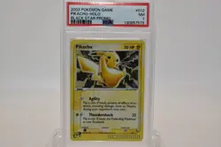 2003 Pokemon Game Pikachu Holo Black Start Promo PSA 7 - Image 1