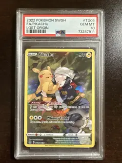 Pikachu TG05/TG30 Pokemon Lost Origin PSA 10 GEM MINT - Image 1