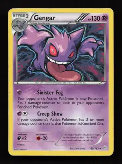 Gengar 60/162 Holo Rare BREAKthrough Pokemon Heavily Played - Image 1