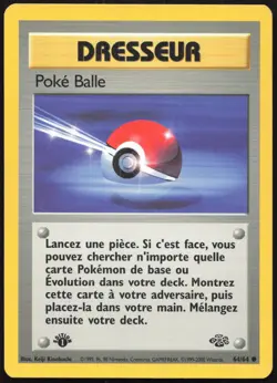 Carte Pokemon Poke Balle 64/64 Edition 1 Jungle Francais - Image 1