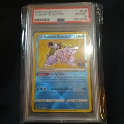 PSA 10 2022 Pokemon GO Radiant Blastoise 018/078 Gem Mint - Image 1