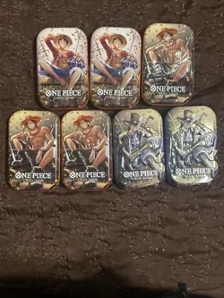 One Piece Card Game [7x] Tin Pack Set Vol.2 [TS-02] Op 13 NO PACKS/PROMO - Image 1