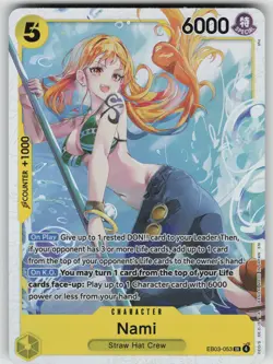Nami (053) EB03-053 Foil Extra Booster: One Piece Heroines Edition NM - Image 1