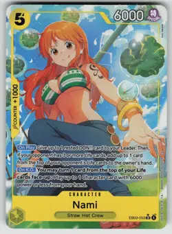 Nami (053) (Alternate Art) EB03-053 Foil Extra Booster: One Piece Heroines Editi - Image 1