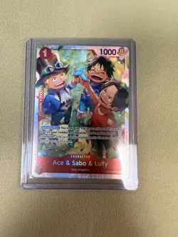 Ace Sabo Luffy One Piece Card Game English-007 SR Carrying On His Will - Image 1