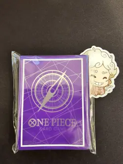 ONE PIECE Card Game Limited Card Sleeve - Purple Silver (70pc) NEW SEALED - Image 1