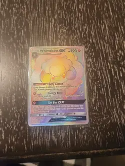 Pokemon Whimsicott GX Card 226/214 Unbroken Bonds Secret Rare Holo NM Condition - Image 1