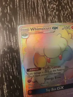 Pokemon Whimsicott GX Card 226/214 Unbroken Bonds Secret Rare Holo NM Condition - Image 4