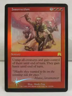 Insurrection MTG Card Onslaught 213/350 RARE FOIL NM Magic the Gathering - Image 1